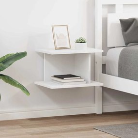 vidaXL Κομοδίνο 2 pcs Λευκό 40 x 30 x 25 εκ Επεξεργασμένο ξύλο