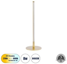 Επιτραπέζιο Φωτιστικό Χρυσό DALUMA 60469 Globostar-60469-Χρυσό 60469