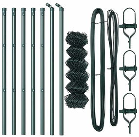 vidaXL Στύλος Περιφράξεων Πράσινο 10 x 0,8 μ (60 x 60 mm πλέγμα)
