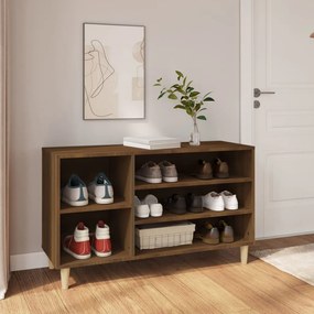 vidaXL Παπουτσοθήκη Καφέ Δρυς 102x36x60 εκ. από Επεξεργασμένο Ξύλο