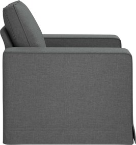 vidaXL Καναπές 60cm Σκούρο Γκρι Μέταλλο