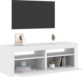 vidaXL Έπιπλο Τηλεόρασης με LED Λευκό 120x35x40 εκ.