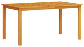 vidaXL Σέτ φαγητού για κήπο 7 pcs Καφέ Μασίφ ξύλο ακακίας