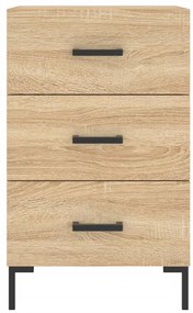 vidaXL Κομοδίνο Sonoma Δρυς 40 x 40 x 66 εκ. από Επεξεργασμένο Ξύλο