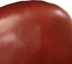 vidaXL Πολυθρόνα Μπάρελ Καφέ 77 x 65 x 79 εκ. από Γνήσιο Δέρμα