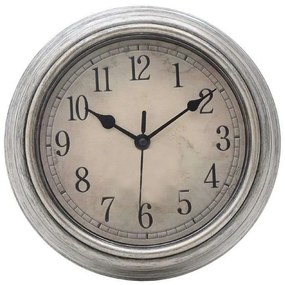 Ρολόι Τοίχου 3-20-828-0088 Δ22  Silver-Ecru Inart Πλαστικό