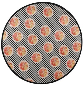 Πατάκι Μπάνιου Tranche Circle Djt 359CHL4536 Black-Orange L'essentiel Maison 100Χ100 Πολυέστερ