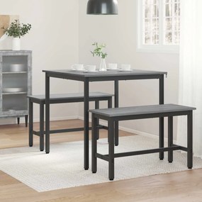 vidaXL Τραπεζαρίες 80 x 80 x 75 cm ΜΕΤΑΛΛΟ