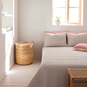 Κουβέρτα Πικέ Μονή (170x230) Gofis Home Beehive Sand 571/21