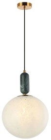 Φωτιστικό Οροφής Polly 4264200 25x150cm 1xE27 40W Multi Viokef Γυαλί,Μάρμαρο,Ατσάλι