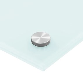 vidaXL Πλάτη Κουζίνας Λευκή 90 x 40 εκ. από Ψημένο Γυαλί