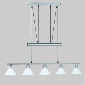 Φωτιστικό Οροφής - Ράγα Stamina 3751051-07 Nickel Trio Lighting Μέταλλο