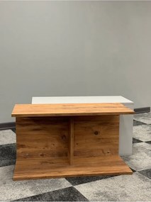 Stewehome Τραπέζι σαλονιού σκανδιναβικού στιλ Λευκό 80x700 cm