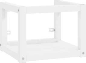 vidaXL Έπιπλο Μπάνιου Επιτοίχιο Λευκό 40 x 38 x 31 εκ. Σιδερένιο
