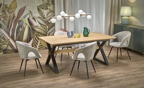 HENRY table, natural / black DIOMMI-60-29297