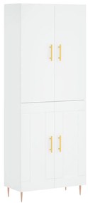 vidaXL Ντουλάπι Λευκό 69,5x34x180 εκ. από Επεξεργασμένο Ξύλο
