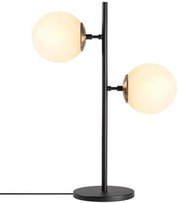 Φωτιστικό Επιτραπέζιο Fazli 942FLG1816 40x17x57cm 2xE14 40W Black-White Opviq