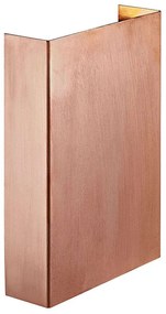 Φωτιστικό Τοίχου Fold 15 2019051030 10,5x21cm Led 2x200Lm 3,5W 3000K IP54 Copper Nordlux Copper,Plastic