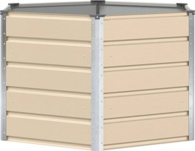 vidaXL Γλάστρα Ελεφαντόδοντο 129 x 129 x 75 εκ Ατσάλι