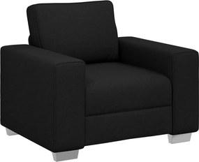 vidaXL Καθίσμα Σαλονιού Μαύρο 100 cm ύφασμα