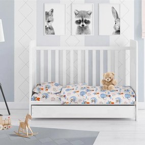 Σεντόνι Βρεφικό Reach The Stars Με Λάστιχο 191 Sky Blue DimCol Cradle 70x155cm 100% Cotton