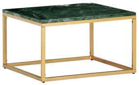 Τραπεζάκι Σαλονιού Πράσινο 60x60x35 εκ. Πέτρα με Μαρμάρινη Υφή - Πράσινο