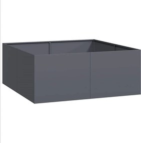 vidaXL Ζαρντινιέρα Ανθρακί 100x100x40 εκ. από Χάλυβα