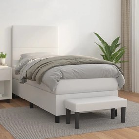 ΚΡΕΒΑΤΙ BOXSPRING ΜΕ ΣΤΡΩΜΑ ΛΕΥΚΟ 90X200ΕΚ. ΑΠΟ ΣΥΝΘΕΤΙΚΟ ΔΕΡΜΑ 3137522