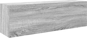 vidaXL Ντουλάπι τοίχου μπάνιου Γκρι Sonoma 100x25x30 cm