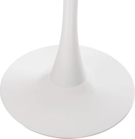 ΤΡΑΠΕΖΙ ΤΡΑΠΕΖΑΡΙΑΣ ROLLO HM9422.11 ΣΤΡΟΓΓΥΛΟ WHITE MARBLE Φ120x74Yεκ.