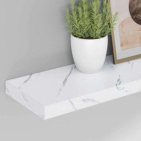 vidaXL Ράφι Τοίχου Επιτοίχιο Λευκό Μάρμαρο 120 x 23,5 x 3,8 cm