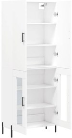 vidaXL Ντουλάπι Λευκό 69,5x34x180 εκ. από Επεξεργασμένο Ξύλο