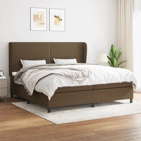 ΚΡΕΒΑΤΙ BOXSPRING ΜΕ ΣΤΡΩΜΑ ΣΚΟΥΡΟ ΚΑΦΕ 200X200 ΕΚ. ΥΦΑΣΜΑΤΙΝΟ 3127912