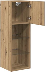 vidaXL Τοίχου ντουλάπες τηλεόρασης 2 pcs Artisan Oak