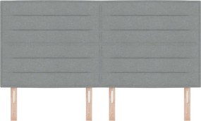 vidaXL Κεφαλάρι Ανοιχτό γκρι 180 cm ύφασμα