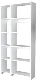 Alkathi bookcase in white shade 77x22x160cm 77x22x160 εκ.