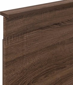 vidaXL Κεφαλάρι Καφέ δρυς 100 cm Μηχανικά επεξεργασμένο ξύλο