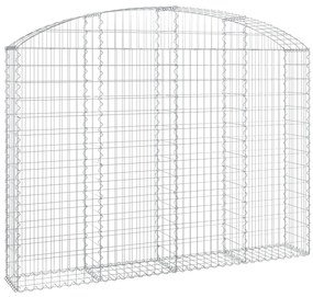 vidaXL Συρματοκιβώτιο Τοξωτό 200x30x140/160εκ. από Γαλβανισμένο Χάλυβα
