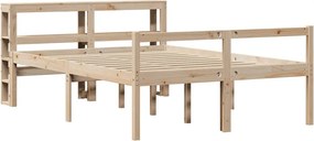 vidaXL Σκελετός Κρεβατιού 2 τμχ. Φυσικό 120 x 200 cm