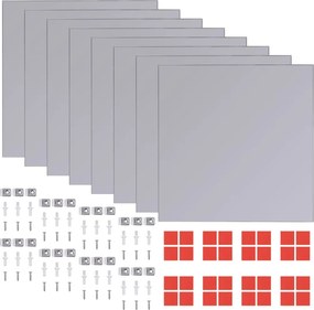 vidaXL Πλακίδια Καθρέφτη 16 τεμ. 20,5 εκ. Χωρίς Πλαίσιο
