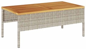 vidaXL Σετ Καναπέ Κήπου με μαξιλάρι 6 pcs Ανοιχτό Γκρι και Σκούρο Γκρι