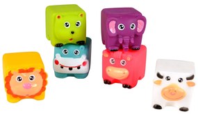 Παιχνίδια Μπάνιου (Σετ 6τμχ) L-C Animal Blocks 6EVJ215