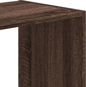 vidaXL Βιβλιοθήκη Καφέ Δρυς 68,5x32x75 εκ. από Επεξεργ. Ξύλο