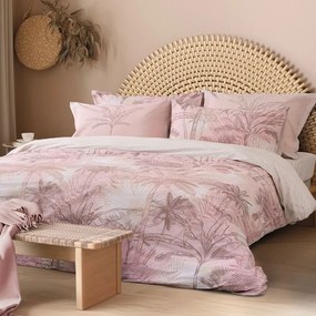 Σεντόνια Curacao (Σετ 3τμχ) Rose Nima Μονό 170x260cm 100% Βαμβάκι