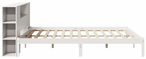vidaXL Κρεβάτι Βιβλιοθήκη Χωρίς Στρώμα 180x200 εκ Μασίφ Ξύλο Πεύκου
