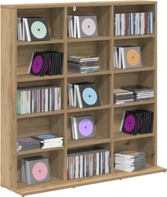 vidaXL Ντουλάπα CD Artisan Δρυς 96 x 23,5 x 97,5 εκ.