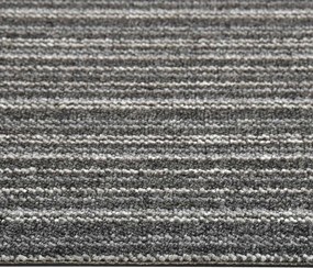 vidaXL Χαλί 20 τμχ. Ριγέ ανθρακί 50 x 50 cm 100% Πολυπροπυλένιο