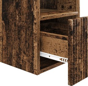 vidaXL Ντουλάπι Μπάνιου Παλαιωμένο ξύλο 30 x 35 x 50 εκ.