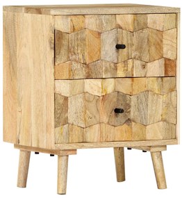 vidaXL Κομοδίνο 40 x 30 x 50 εκ. από Μασίφ Ξύλο Μάνγκο