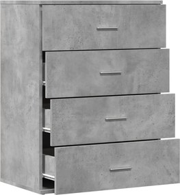 vidaXL Ντουλάπι Γκρι Σκυροδέματος 60x39x80 εκ. Επεξεργασμένο Ξύλο